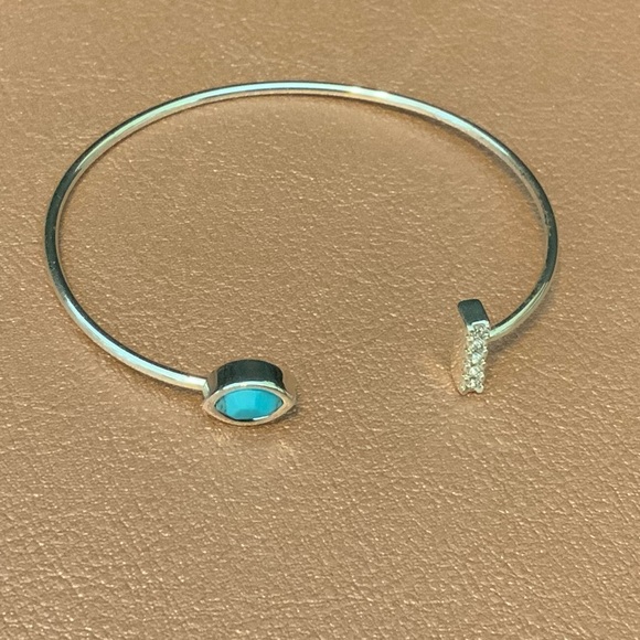 Jules Smith Pave Bar and Stone Cuff - Picture 2 of 2